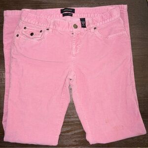 Ideology Pink Corduroy Low Rise Trousers